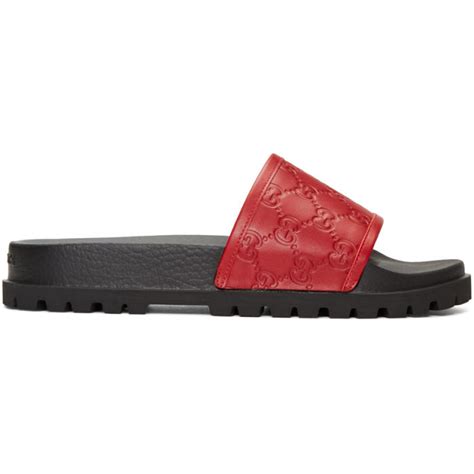 gucci red pursuit trek sandals|GUCCI .